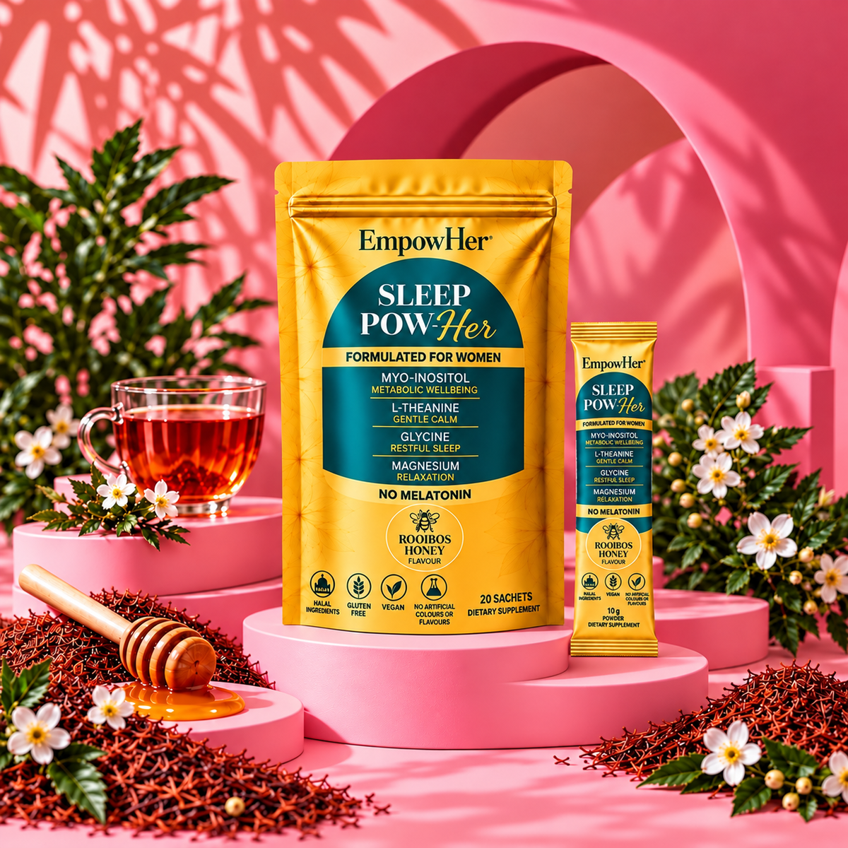 Rooibos Sleep Pow-Her: Formulated For Women With No Melatonin