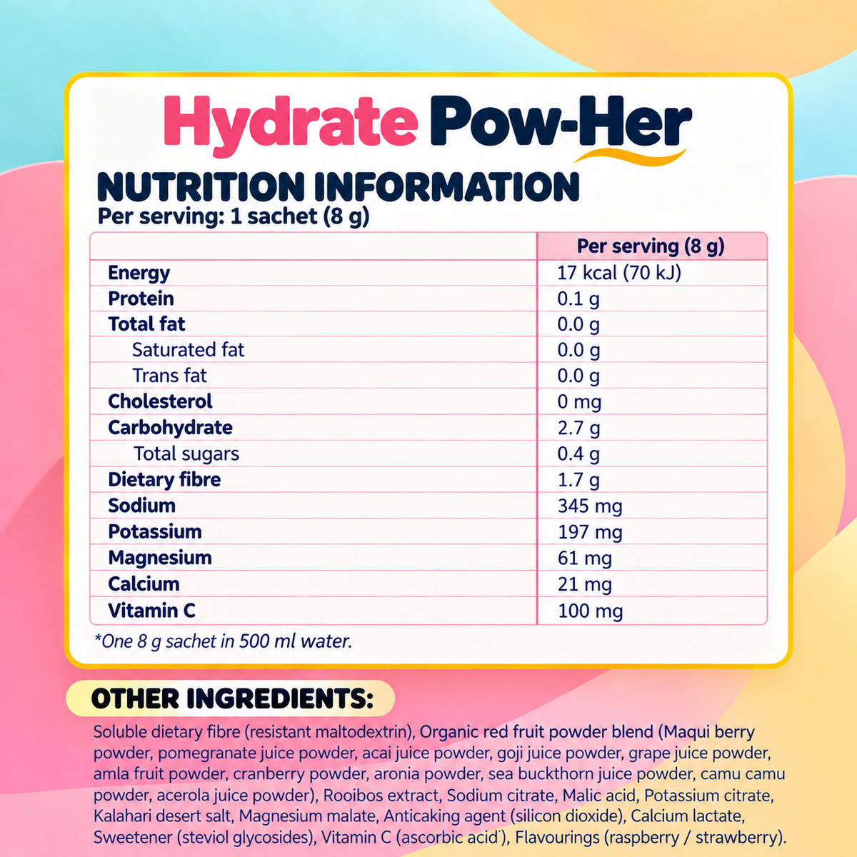 Rooibos Berry Superfood Hydrate Pow-Her: Formulated For Women