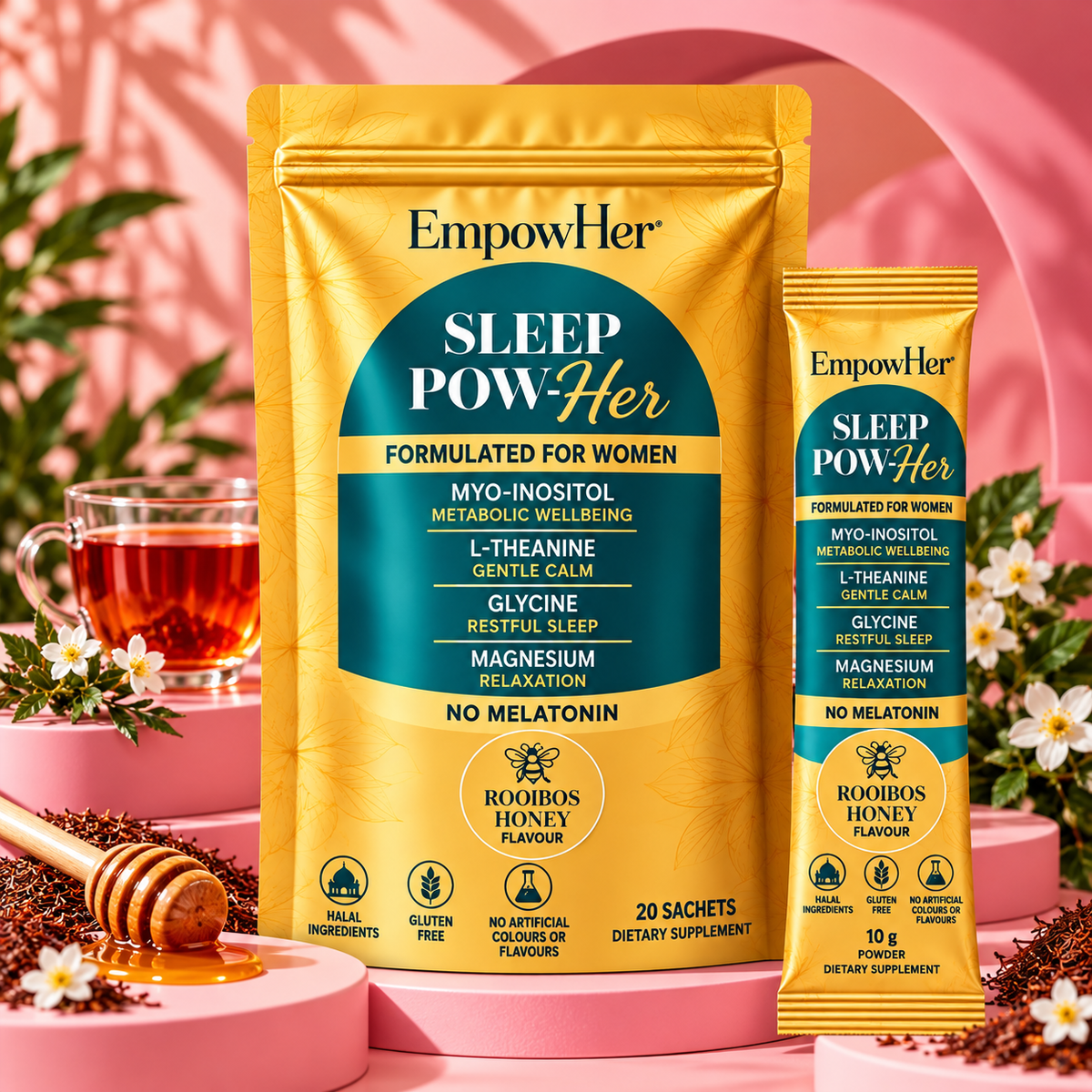 Rooibos Sleep Pow-Her: Formulated For Women With No Melatonin